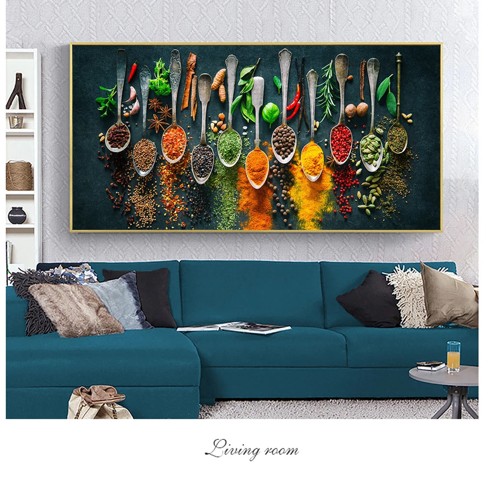 Herbs and Spices for Cooking Canvas