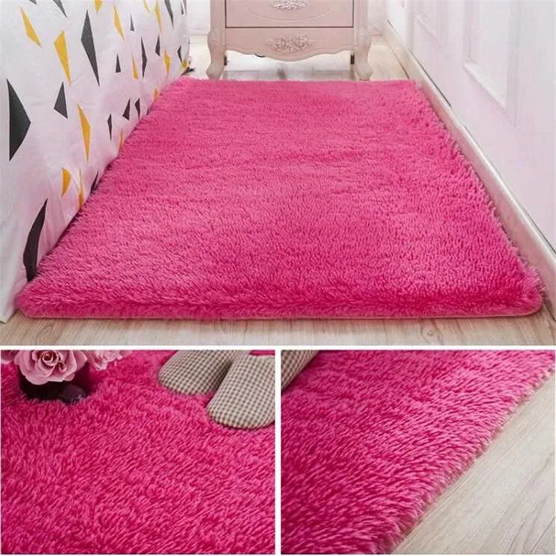 Thickened silk hair non-slip carpet