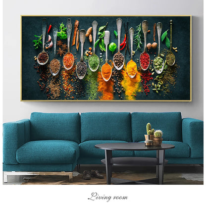 Herbs and Spices for Cooking Canvas