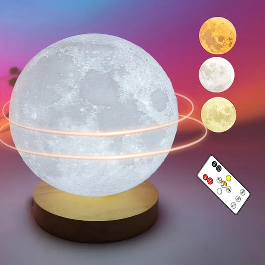 3D Printed Moon Lamp