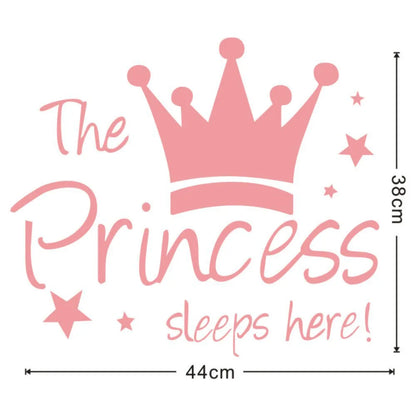 Mural Background Baby Kid Crown Wall Sticker