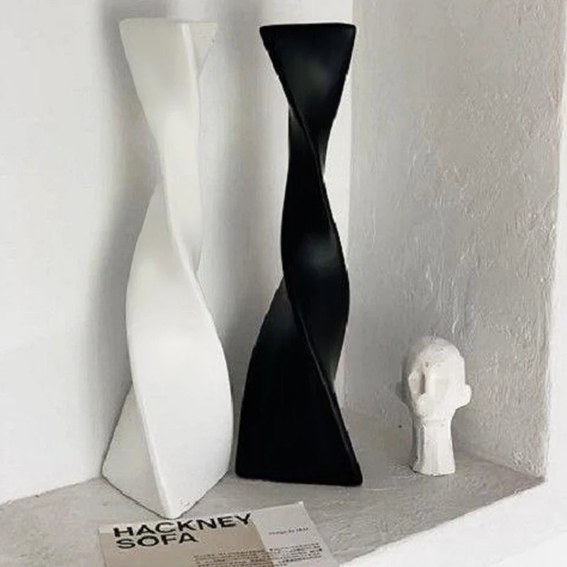 Nordic Unique Spiral Flower Ceramic Vase