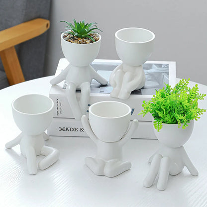 Nordic Creative Cute Tree Man Wall Planter