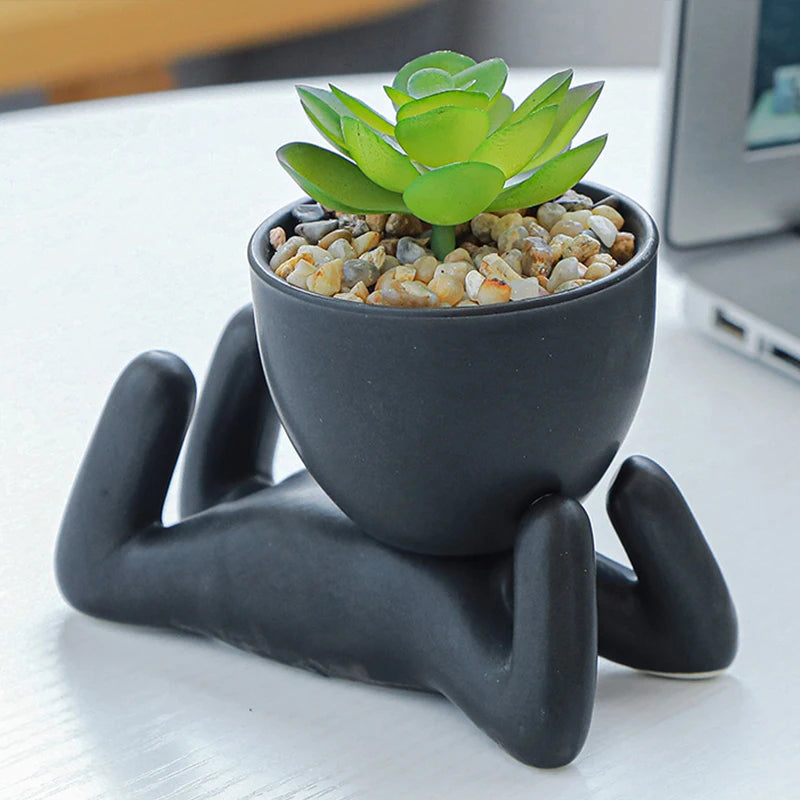 Nordic Creative Cute Tree Man Wall Planter