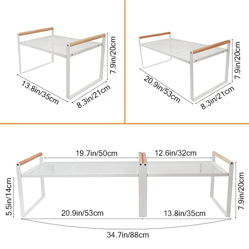 Detachable Double-layer Kitchen Racks