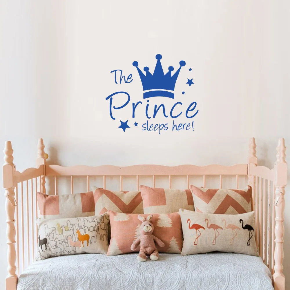 Mural Background Baby Kid Crown Wall Sticker