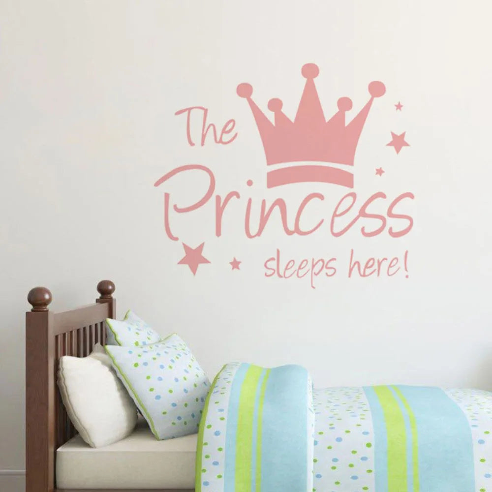 Mural Background Baby Kid Crown Wall Sticker