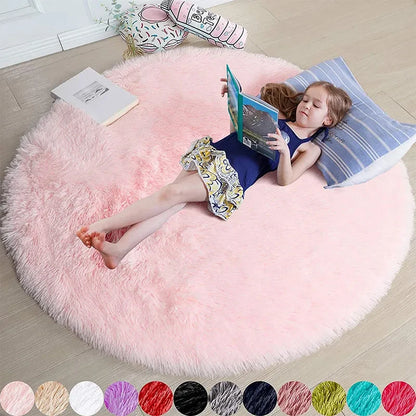 Fluffy Round Rugs