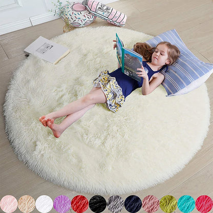 Fluffy Round Rugs