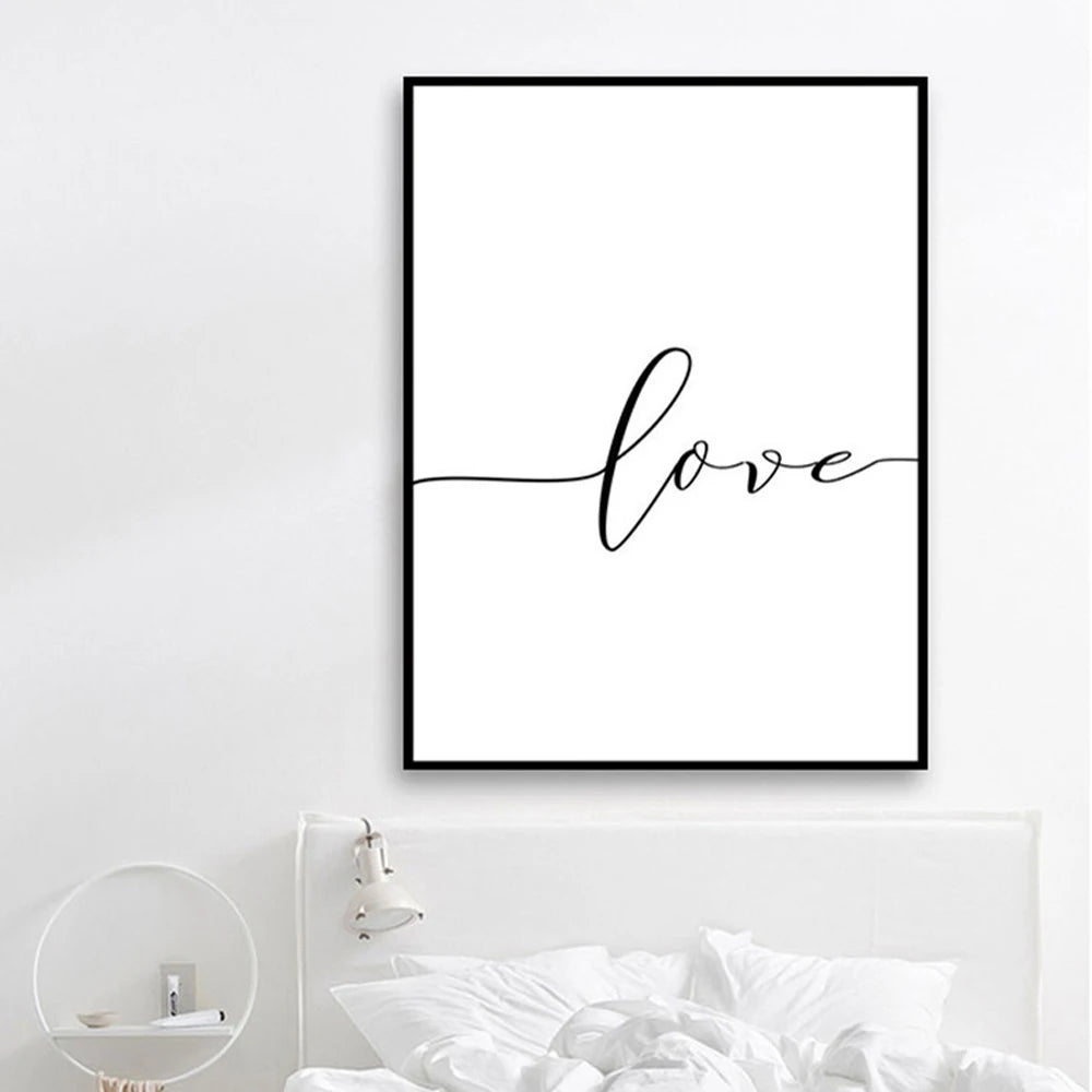 Minimalist Hand In Hand Wall Picture Canvas